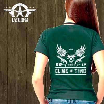 CAMISETA PERSONALIZADA FEMININA CLUBE DO TIRO KRAV MAGA - Krav Maga em rio preto